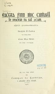 Cover of: Eachtra Fhinn Cumhaill: le seachrán na sál gcam.  Sgéal fiannaidheachta