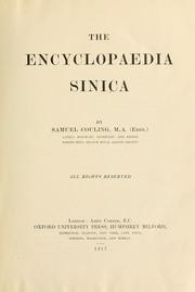 Cover of: The encyclopaedia sinica by Couling, Samuel, Couling, Samuel