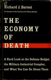 Cover of: The economy of death by Richard J. Barnet
