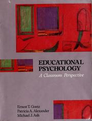 Cover of: Educational psychology: a classroom perspective