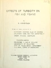 Cover of: Effects of turbidity on fish and fishing