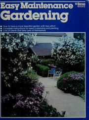 Cover of: Easy maintenance gardening
