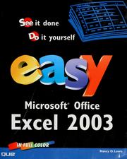 Cover of: Easy Microsoft Office Excel 2003