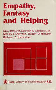 Cover of: Empathy, fantasy, and helping by Ezra Stotland ... [et al.].