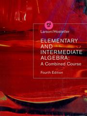 Cover of: Elementary and intermediate algebra by Ron Larson