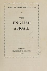 Cover of: The English Abigail. by Dorothy Margaret Stuart