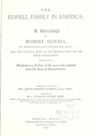 Cover of: The Elwell family in America