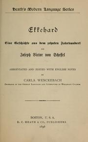 Cover of: Ekkehard by Joseph Viktor von Scheffel