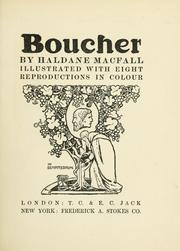 Cover of: Boucher | Haldane Macfall
