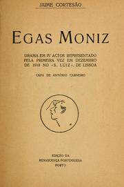 Cover of: Egas Moniz, drama em 4 actos: Capa de António Carneiro