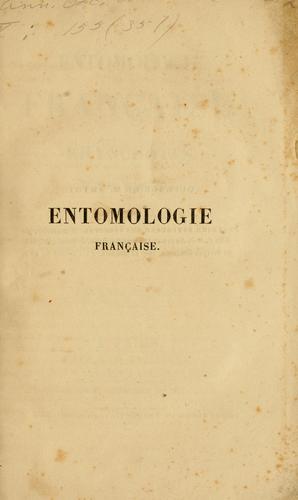 Entomologie française by Charles Jean-Baptiste Amyot