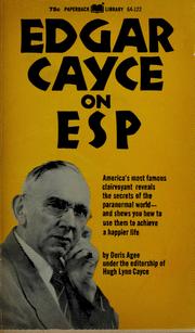 Cover of: Edgar Cayce on ESP by Doris Agee