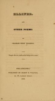 Elliner, and other poems by Charles West Thomson