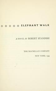 Cover of: Elephant Walk: a novel