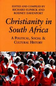 Cover of: Christianity in South Africa: A Political, Social, and Cultural History
