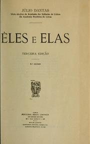 Cover of: Eles e elas.