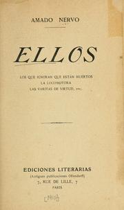 Cover of: Ellos. by Amado Nervo