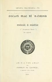 Cover of: Eochaidh Mac Rí 'n-Eirinn by Micheál Ó Máille
