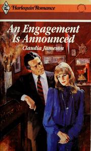 Cover of: An Engagement is announced by Claudia Jameson