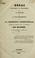 Cover of: Essai politique et historique sur le partage et la transmissibilité de la propriété territoriale d'après le principe de la stabilité en Russie