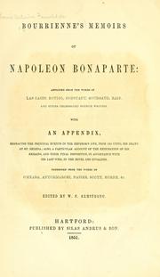 Cover of: Bourrienne's Memoirs of Napoleon Bonaparte