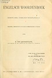 Cover of: Engelsch woordenboek. by K. ten Bruggencate