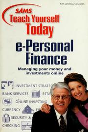 Cover of: E-personal finance by Ken Dolan