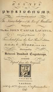 Cover of: Essays on physiognomy by Johann Caspar Lavater