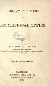 Cover of: An elementary treatise on geometrical optics