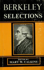 Cover of: Essay, Principles, Dialogues: with selections from other writings