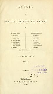 Cover of: Essays on practical medicine and surgery