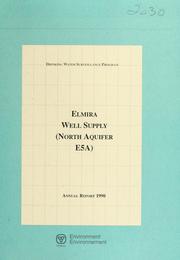 Cover of: Elmira well supply--Drinking Water Surveillance Program, annual report.