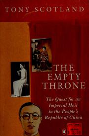 Cover of: The empty throne by Tony Scotland