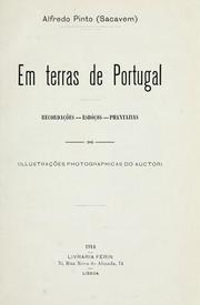 Em terras de Portugal by Alfredo Pinto