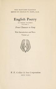 Cover of: English poetry by Charles William Eliot