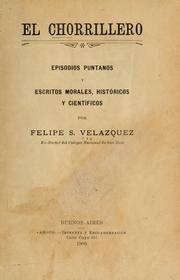 Cover of: El chorrillero by Felipe S.* Velázquez