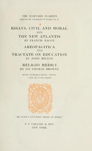 Cover of: Essays, civil and moral: and The new Atlantis