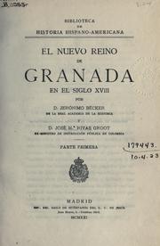 Cover of: El nuevo reino de Granada en el siglo XVIII