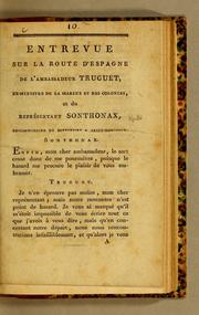 Cover of: Entrevue sur la route d'Espagne de l'ambassadeur Truguet, ex-ministre de la marine et des colonies, et du représentat Sonthonax, ex-commissaire du directoire a Saint-Domingue