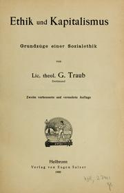 Cover of: Ethik und Kapitalismus: Grundzüge einer Sozialethik.