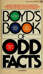 Cover of: Boyd's book of odd facts