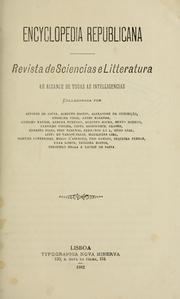Encyclopedia republicana by Affonso de Sousa