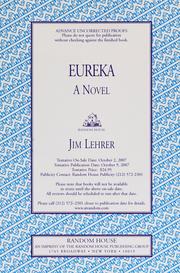 Cover of: Eureka: a novel