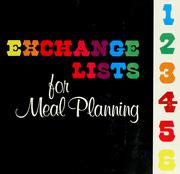Cover of: Exchange lists for meal planning