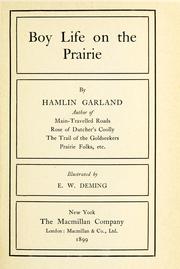 Cover of: Boy life on the prairie