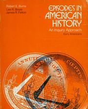 Cover of: Episodes in American history: an inquiry approach