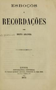 Cover of: Esboços e recordações
