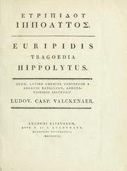 Cover of: Euripidou Hippolytos. by Euripides