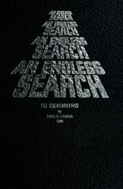 Cover of: An endless search in sermons by Earl K. Hanna