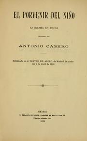 Cover of: El porvenir del niño: entremés en prosa